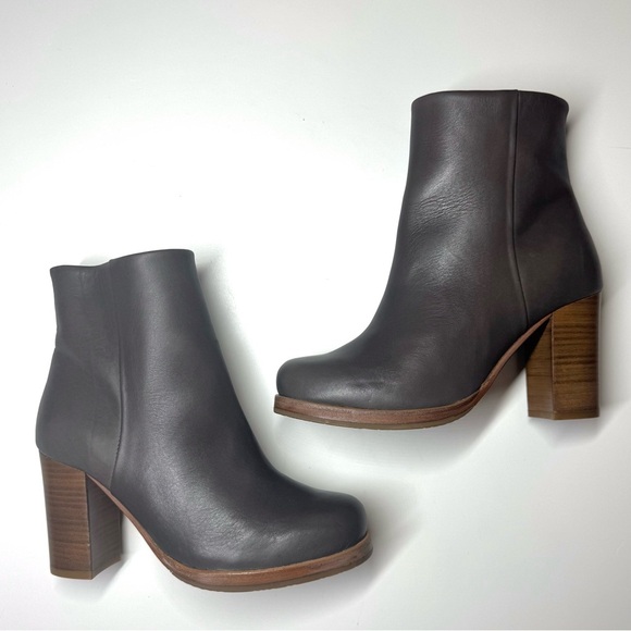 Cubanas Women’s Gray Leather Ankle Boots Size- 7 - Picture 7 of 9